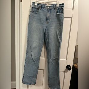 Abercrombie Ultra High Rise straight denim